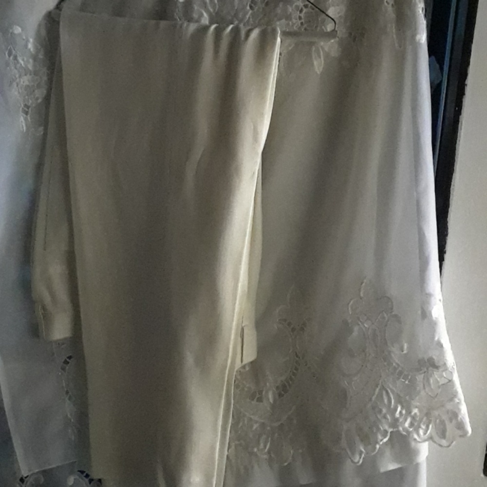 White Linen Slacks